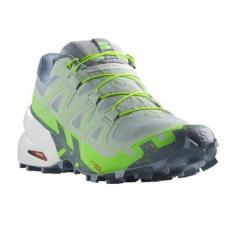 Imagem de Tênis Salomon Speedcross 6 Cinza e Verde Trail Running Feminino-Feminino