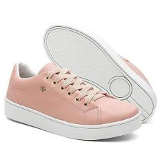 Imagem de Tenis Feminino Urbano Moda Casual Sola Baixa - Rosa/35