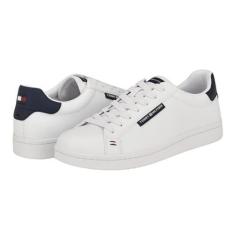Imagem de Tommy Hilfiger Tênis masculino Landis, Branco/Azul-marinho 140, 42