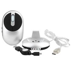 Imagem de Acessórios para computador MZ-012 2.4G 1200 DPI Mouse óptico sem fio sem fio com 3 portas hub USB/dock de carregamento