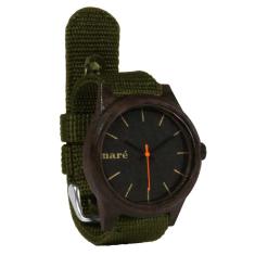 Imagem de Relógio de madeira 004 masculino pulseira lona verde