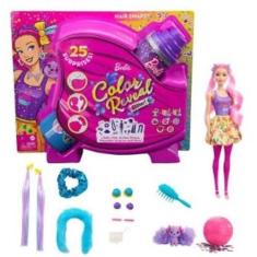 Imagem de Boneca Barbie Color Reveal Penteados De Festa Rosa Mattel