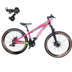 Imagem de Bicicleta Aro 26 Vikingx Tuff 25 Cambio Shimano Traseiro 24v Mtb Freer
