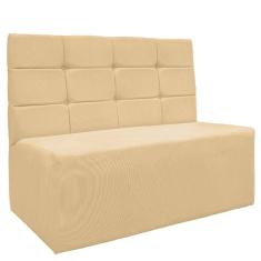 Imagem de Sofá Canto Alemão Veludo Bege - Montanaris Decor