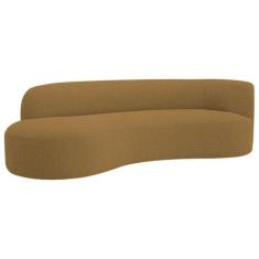 Imagem de Divã Recamier Orgânico Tokyo 180cm Lado Esquerdo Bouclé - Amarena Móve