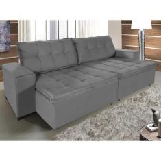 Imagem de sofá austrália 2,10 mts pluma cinza - Sofá Casa