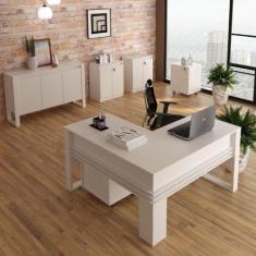 Imagem de Conjunto Home Office 6 Peças Branco Branco