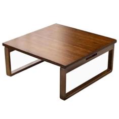Imagem de Mesa baixa multifuncional, mesa de café de bambu estilo japonês, mesa de chá, com pernas dobráveis, mesa de jantar pequena dobrável para crianças