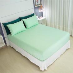 Imagem de Jogo De Lençol Queen 200 Fios Liso - Cozzilar