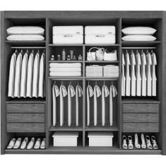 Imagem de Guarda Roupa Casal Com Espelho 6 Gavetas - Palladio Ruby - Móveis Bett