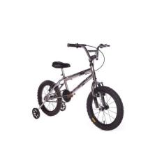 Imagem de Bicicleta Aro 16 Cromada Com Rodinhas E Freios V-Brake Infantil  - Dnz