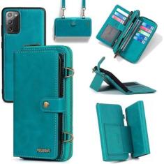 Imagem de Compatível com Samsung Galaxy Note 20 Glaxay Note20 5G Capa carteira transversal alça de ombro suporte multifuncional 2 em 1 capa magnética destacável para celular Gaxaly Notes 20s Twenty Not S20