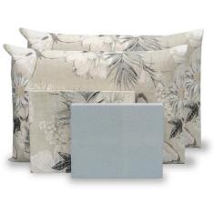 Imagem de Jogo de lençol queen 4 pçs estampado 180 fios 40 cm - Rafaloro Enxovai