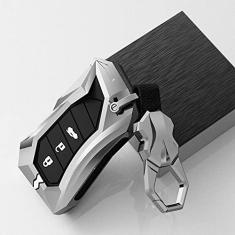Imagem de TPHJRM Tampa da chave do porta-chaves do carro em liga de zinco, adequado para Lexus UX200 UX250h ES200 ES300h ES350 US200 US260h 2018 2019