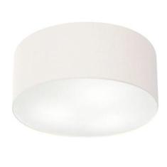 Imagem de Plafon Cilíndrico Md-3019 Cúpula em Tecido 80x15cm Branco - Bivolt