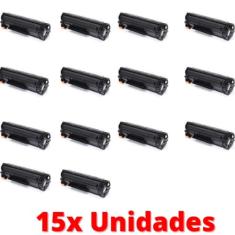 Imagem de Kit 15x Toner Compatível Com Cb435a Cb436a Ce285a