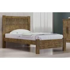Imagem de Cama Solteiro Primícia Ripada 100% MDF D Doro Móveis - Ypê