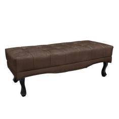 Imagem de Recamier Decorativo 160cm Loewe Veludo Pés De Madeira Marrom G63 - Gra