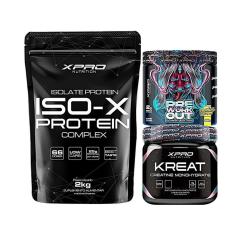 Imagem de Kit Iso-X 2kg - XPro + XTreme Pré-Workout 300g + Kreat Creatine Monohydrate 300g-Unissex