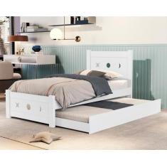 Imagem de Cama De Solteiro Com Auxiliar Juvenil Feminina Delicada Sol - Bea Bent