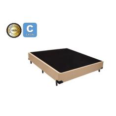 Imagem de Base Box Casal 138 Bello Box - Tecido Sintético Bege