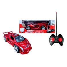 Imagem de Carro Carrinho Controle Remoto Total Super Car Power Brinquedo(Vermelh
