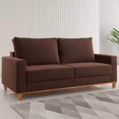 Imagem de Sofá 2 Lugares Gibran Veludo Bombom - Viero Móveis