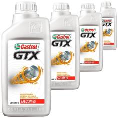 Imagem de 4 Óleo Mineral 20W50 Gtx Anti Borra Castrol Toyota