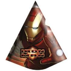 Imagem de Chapéu de Aniversário Iron Man - 8 unidades - Yonifest