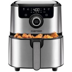 Imagem de Fritadeira Elétrica Air Fryer 4.3L com Painel de Controle Digital, Temporizador e Desligamento Automático, 110V 1200W, CHEFMAN, Prata