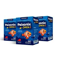 Imagem de 3x Peixonix Ômega 3 Kids Infantil Mastigável Cereja 60 Caps