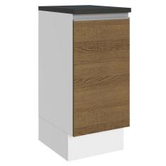 Imagem de Balcão 100% Mdf 35 Cm 1 Porta Branco Rustic Acordes Madesa Branco/rustic