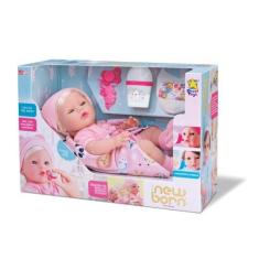 Imagem de Boneca Reborn Premium Mamadeira Mágica Chupeta Led Divertoys