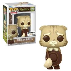 Imagem de Boneco Funko Pop Shrek 30 Anos - Gato De Botas (Sepia)