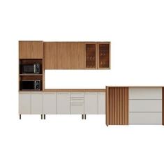 Imagem de Cozinha Modulada Requinte 08 Nature/areia - Henn