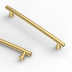 Imagem de Asidrama Pacote com 10 puxadores de armário de cozinha dourados escovados de 160 mm, puxadores de armário de cozinha, ferragens de armário de cozinha para puxadores de gaveta de armário