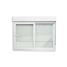 Imagem de Janela de PVC Integrada 120x150cm 2 Folhas com Vidro Liso e Cremona ITEC Brimak Branco
