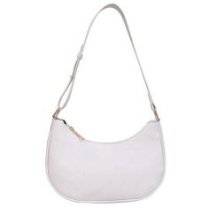 Imagem de Bolsas de ombro pequenas crescentes para mulheres, linda bolsa de mão mini clutch underarm, Branco