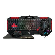 Imagem de Kit Gamer Gamdias Teclado Mouse,Mousepad,Headset Poseidon M2