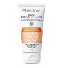 Imagem de Protetor Solar Renew Matte Com Cor Clara Fps 50 Avon 40G