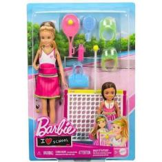 Imagem de Boneca Barbie Family Chelsea E Stacie Aula De Tênis Mattel Hrg83