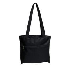Imagem de Bolsa Sacola em Nylon Com Ziepr  de Ombro Unissex Cor Preto - princesa