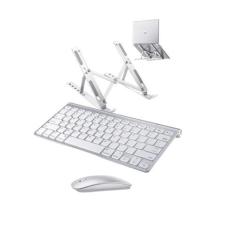 Imagem de Teclado e Mouse Sem Fio + Suporte Para Notebook Lenovo IdeaPad 1i Inte