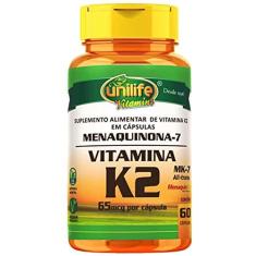 Imagem de Menaquinona Vitamina K2 60 Cápsulas Unilife