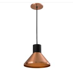 Imagem de Pendente Tríade Alumínio Cobre Com Base  24x21cm - Thema