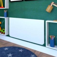 Imagem de Mesa Infantil Dobrável 60cm Canto Arredondado Branco