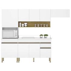 Imagem de Armário de Cozinha 5 peças Balcão com Pia 120cm Lina10 K02 Supremo/Fre