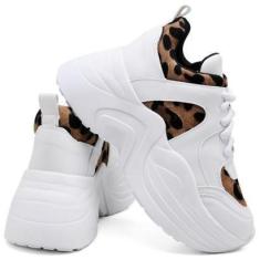 Imagem de Tênis Chunky Feminino Onça Cadarço Conforto Estilo-Feminino