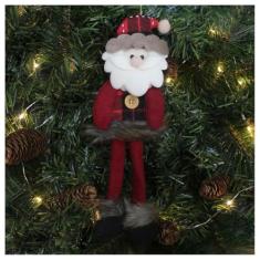 Imagem de Enfeite Pendente Para Árvore De Natal Papai Noel 28cm