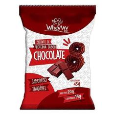 Imagem de Kit 5X Biscoito De Proteína Sabor Chocolate Wheyviv 45G